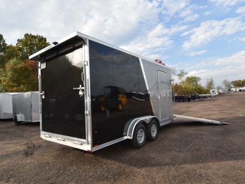 7.5'x21' Drive In/Out Snowmobile/UTV Enclosed Trailer Preview Photo 2