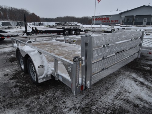 82"x14' w/HD Package & Bi-Fold Ramp Aluminum Utility Trailer Preview Photo 2