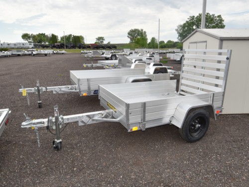 486 w/12" Solid Sides Aluminum Utility Trailer Photo