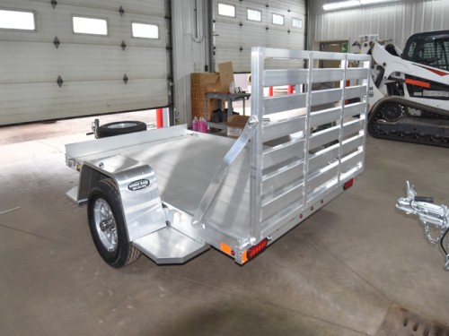638  Aluminum Utility Trailer w/Aluminum Spare Tire & Mount Preview Photo 3