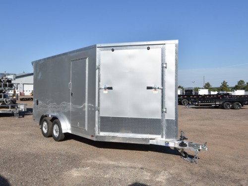 7.5'x19' Drive In/Out Snowmobile/UTV Trailer Photo