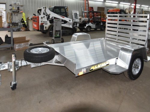 638  Aluminum Utility Trailer w/Aluminum Spare Tire & Mount Preview Photo 2
