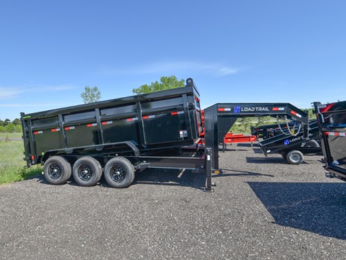 83"x16' 21K w/48" Sides Gooseneck Low-Pro Dump Trailer Preview Photo 1