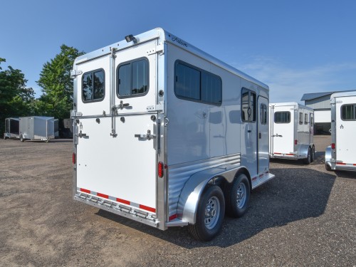Julite 2 Horse Straight Load Horse Trailer Walk Thru w/Mangers Preview Photo 3