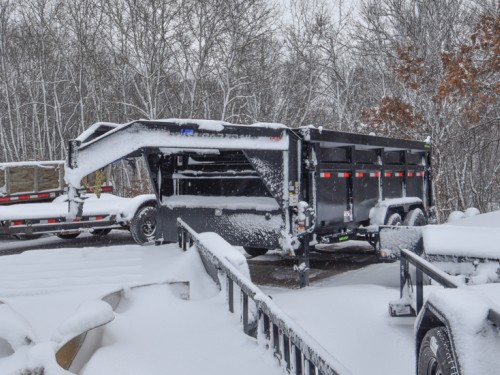 83"x14' w/48" Sides Gooseneck Dump Trailer Preview Photo 2