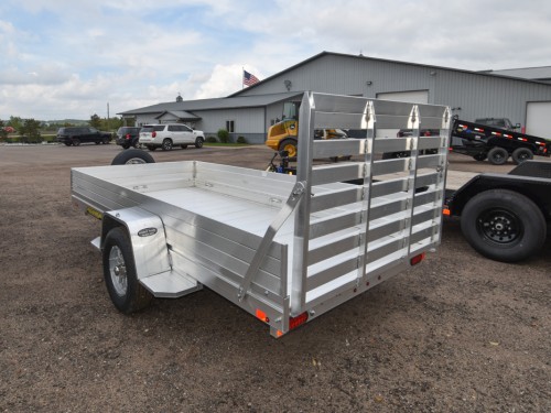6812H Aluminum Utility Trailer w/12" Solid Sides, Aluminum Spare & Mount Preview Photo 3
