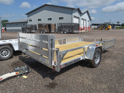 82"x14' SA w/HD Package & Bi-Fold Gate Aluminum ATV/Utility Trailer Preview Photo 2
