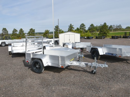 486  Aluminum Utility Trailer w/12" Solid Sides Photo