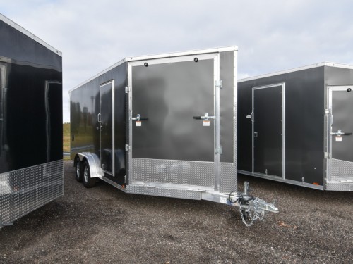 7.5'x21' Drive In/Out Snowmobile/UTV Enclosed Trailer Photo