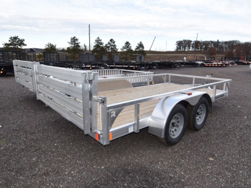 82"x14' w/HD Package & Bi-Fold Ramp Aluminum Utility Trailer Preview Photo 2
