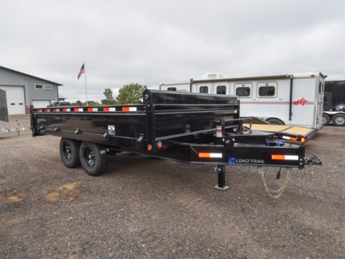 96"x14' w/18" Fold-Down Sides Dump Trailer Photo