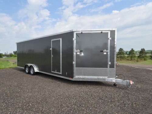 7.5'x29' (24'+5' V) Snowmobile/UTV Enclosed Trailer Photo