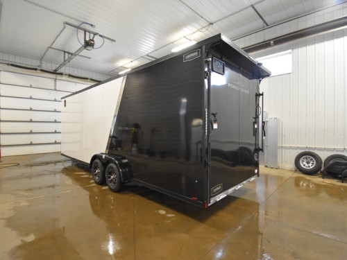 7.5'x29' (24'+5' V) Snowmobile/UTV Enclosed Trailer Preview Photo 3