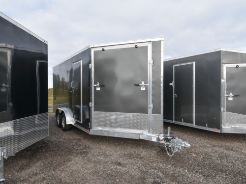 7.5'x21' Drive In/Out Snowmobile/UTV Enclosed Trailer Photo