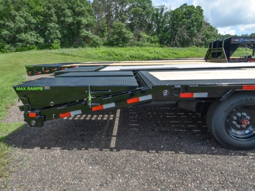 GP 102"x23+5' Dove 16K Low-Pro Gooseneck w/MAX Ramps Equipment Trailer Preview Photo 4