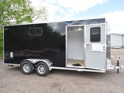 7'x18' Enclosed Cargo Trailer w/Windows Preview Photo 3