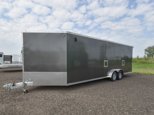 7.5'x29' (24'+5' V) Snowmobile/UTV Enclosed Trailer Preview Photo 2