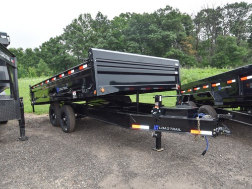 96"x16' w/18" Fold-Down Side Dump Trailer Photo