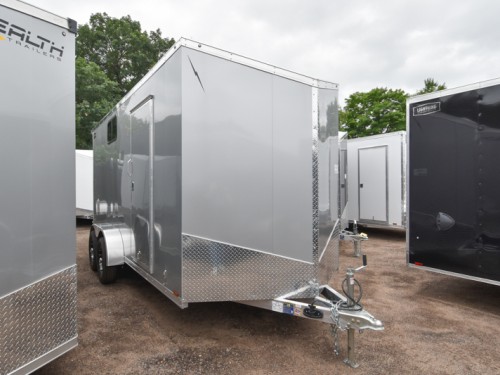 LTF 7'x16' Aluminum Enclosed Cargo Trailer w/Windows Preview Photo 1