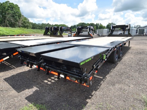 GP 102"x23+5' Dove 16K Low-Pro Gooseneck w/MAX Ramps Equipment Trailer Preview Photo 2