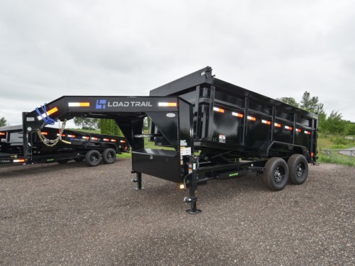DG 83"x14' 14K Low-Pro w/48" Sides Gooseneck Dump Trailer Preview Photo 1