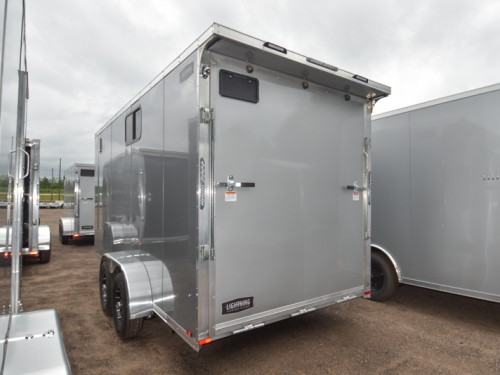 LTF 7'x16' Aluminum Enclosed Cargo Trailer w/Windows Preview Photo 3