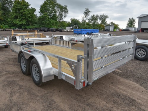 82"x14' w/HD Package, SRR & Bi-Fold Ramp Aluminum ATV/Utility Trailer Preview Photo 2