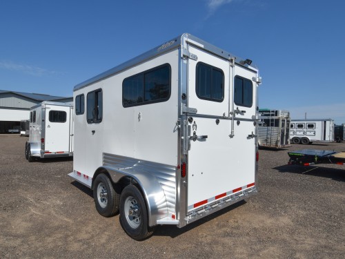 Julite 2 Horse Straight Load Horse Trailer Walk Thru w/Mangers Preview Photo 4