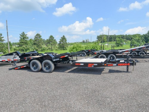 83"x16+6' Stationary Gravity Tilt Equipment Trailer Photo