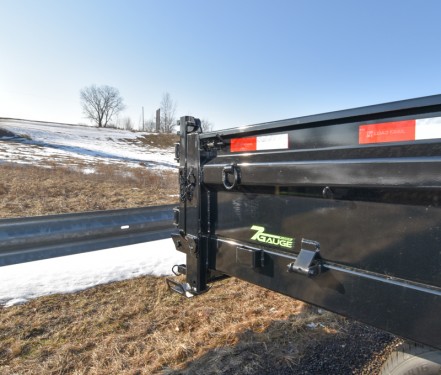 96"x16' Tri-Axle 21K Deckover w/18" Fold-Down Sides Dump Trailer Preview Photo 3