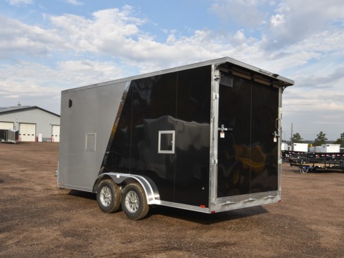 7.5'x21' Drive In/Out Snowmobile/UTV Enclosed Trailer Preview Photo 3