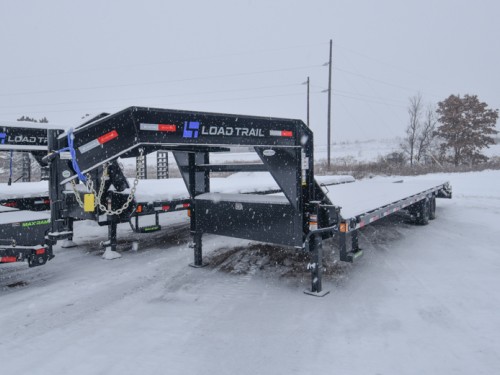 102"x25+5' Dove 16k Low Pro Gooseneck Equipment Trailer Photo
