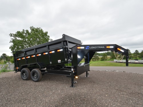 DG 83"x14' 14K Low-Pro w/48" Sides Gooseneck Dump Trailer Preview Photo 2