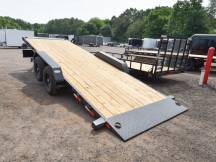 83"x22' 14K Power Tilt Equipment Trailer w/Hydraulic Jack Photo Thumbnail 3