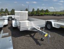 6310H Aluminum Utility Trailer w/12" Solids Sides Photo Thumbnail 1