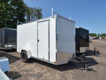 ULAFT 6'x12' Enclosed Cargo Trailer w/Ladder Racks Photo Thumbnail 1