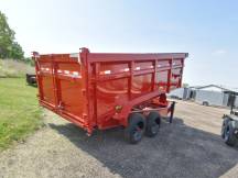 83"x16' 20k (Super Singles)  w/48" Sides Dump Trailer Photo Thumbnail 2