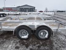 82"x14' w/HD Package & Bi-Fold Ramp Aluminum Utility Trailer Photo Thumbnail 3