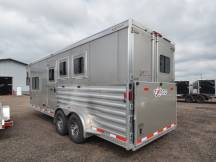 Exiss 7308 3 Horse Slant Living Quarters Horse Trailer Photo Thumbnail 11