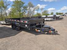 DZ 96X16 14K w/Fold Down Sides Deckover Dump Trailer Photo Thumbnail 1