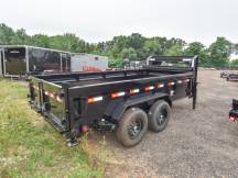 83"x14 w/24" Sides Gooseneck Dump Trailer Photo Thumbnail 3