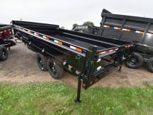 96"x16' w/18" Fold-Down Side Dump Trailer Photo Thumbnail 2