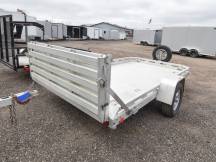 Aluma 7712HBT w/Aluminum Spare Utility Trailer Photo Thumbnail 3