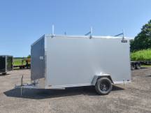 LTF 6'x12' Aluminum Enclosed Cargo Trailer w/Ladder Racks Photo Thumbnail 4