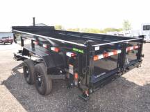 DL 83"x16' 14K w/Telescopic Hoist & 24" Sides Dump Trailer Photo Thumbnail 2