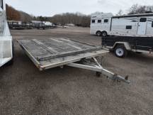 99"x10' Sled Bed Tilt Snowmobile Trailer Photo Thumbnail 1