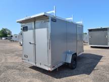 LTF 6'x12' Aluminum Enclosed Cargo Trailer w/Ladder Racks Photo Thumbnail 2