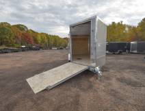 7.5'x21' Drive In/Out Snowmobile/UTV Enclosed Trailer Photo Thumbnail 4