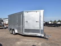 7.5'x19' Drive In/Out Snowmobile/UTV Trailer Photo Thumbnail 1