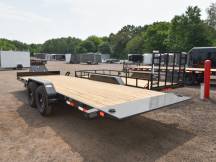 83"x22' 14K Power Tilt Equipment Trailer w/Hydraulic Jack Photo Thumbnail 4